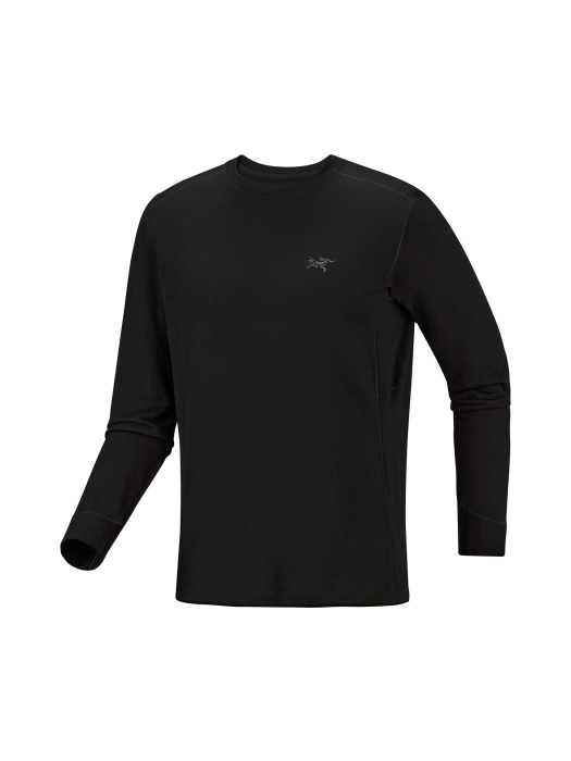 Satoro Merino Wool Crew Neck LS Men black Satoro Merino Wool Crew Neck LS Men black